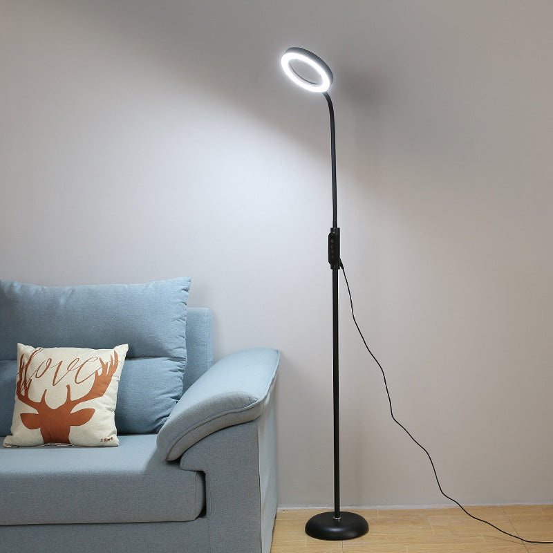 Modern Floor Light 1-Light LED Floor Standing Lamp with Acrylic Shade for Bedroom