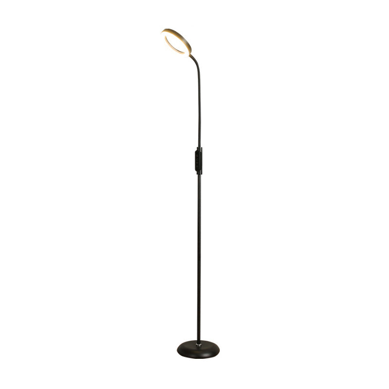 Modern vloerlicht 1-licht LED-lamp met lamp met acryltint voor slaapkamer