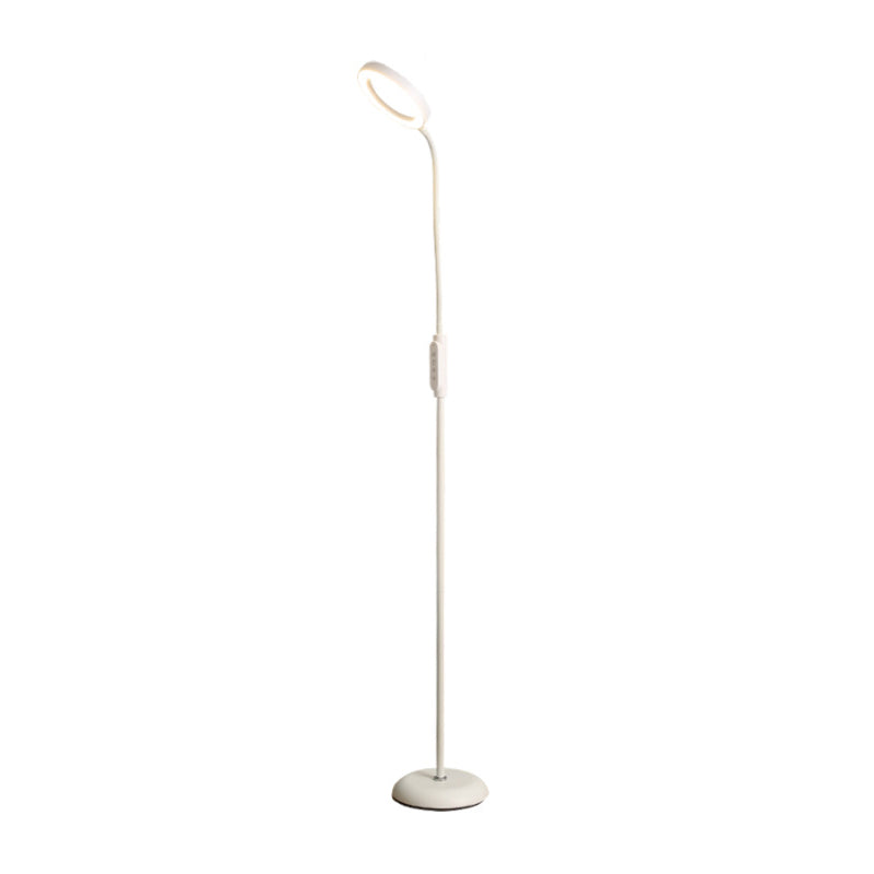 Modern vloerlicht 1-licht LED-lamp met lamp met acryltint voor slaapkamer