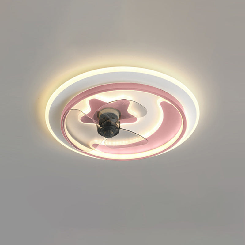 Modern Style Ceiling Fan Lighting Metal 3 Light Ceiling Fan Light for Living Room