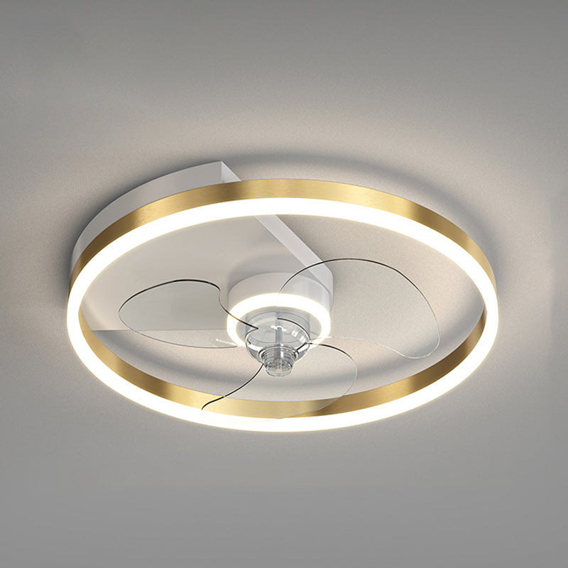 Moderne stijl plafondventilator verlichting metaal 1 licht plafondventilator licht voor woonkamer