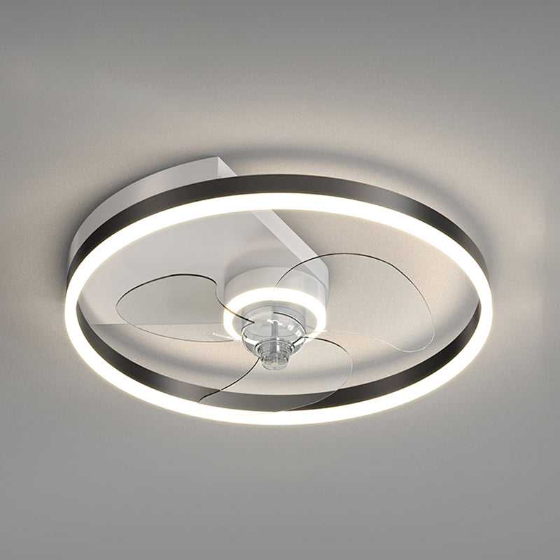 Moderne stijl plafondventilator verlichting metaal 1 licht plafondventilator licht voor woonkamer
