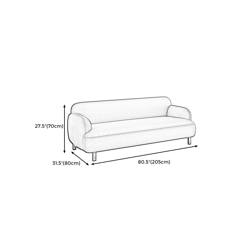 Modernes Kunstleder Standardsofa eingebrauchter Arm Enge Rückensofa