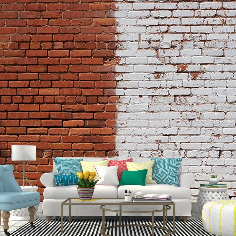 Brick Wall Photography Mildew Resistant Wallpaper Environmental Sleeping Room Wall Mural