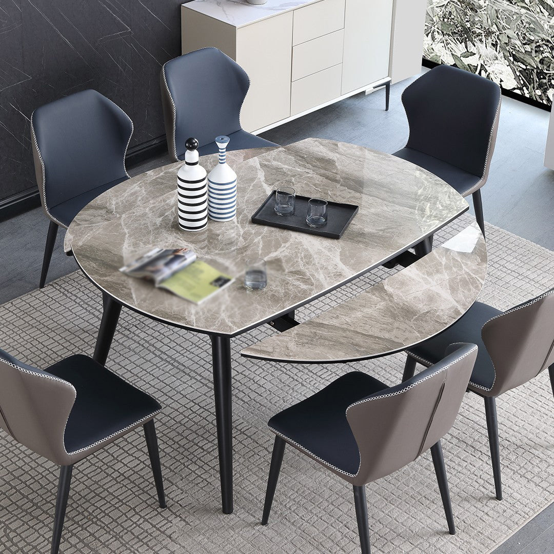 Modern Sintered Stone Dining Table Set 1/6 Pieces Dining Set for Home