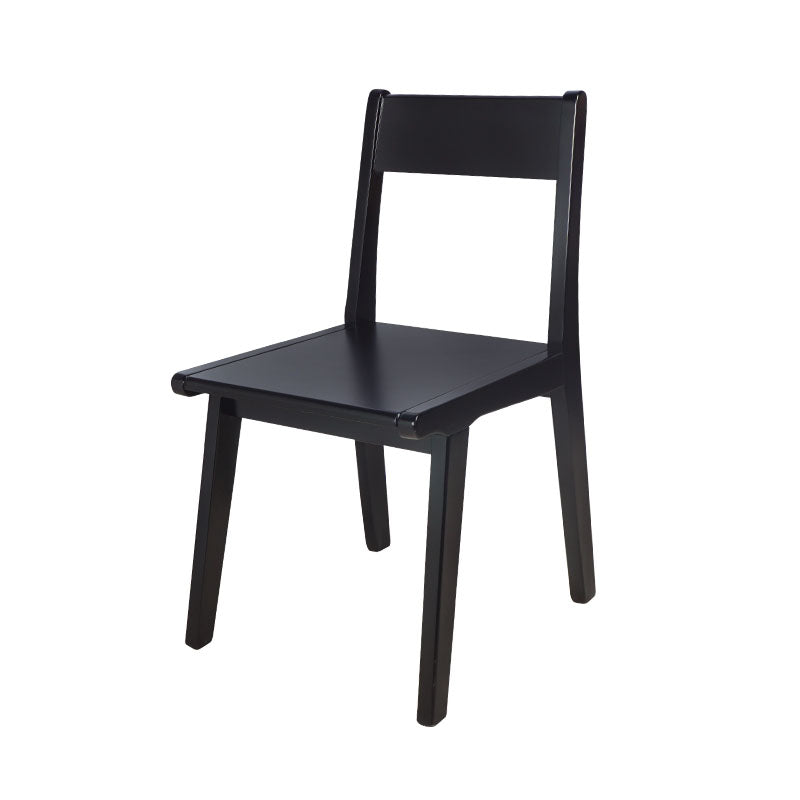 Contemporary Style Open Back Chair Wood Kitchen Dining Armless Chair