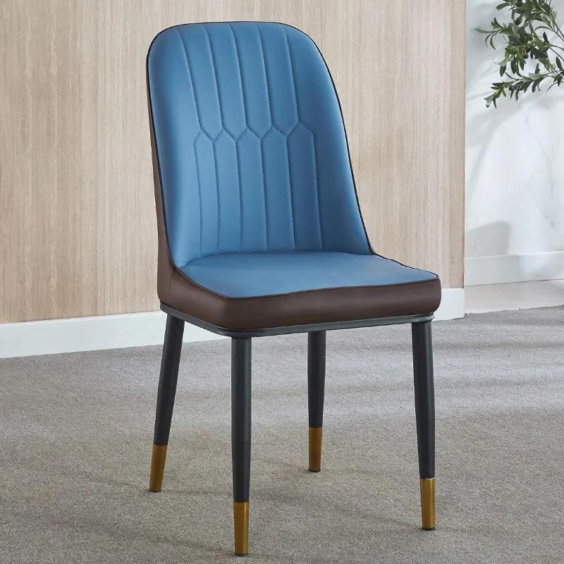 Modern Parsons Dining Chair PU Leather Chairs for Dining Room