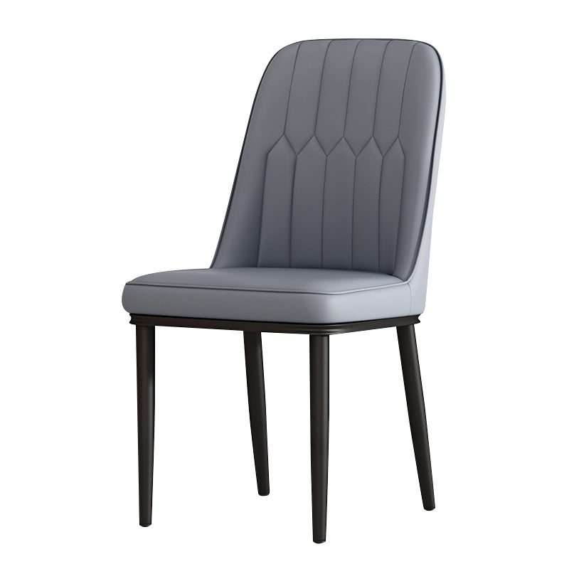 Metal Contemporary Modern Indoor-Outdoor Side Chair Parsons Chair