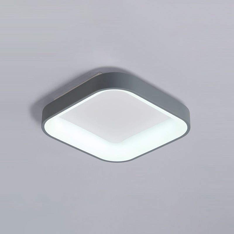 Metal Square Shut Flush Luz de techo Moderno 1 Light Lighting Lighting Lighting