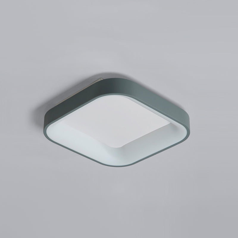 Metal Square Shut Flush Luz de techo Moderno 1 Light Lighting Lighting Lighting