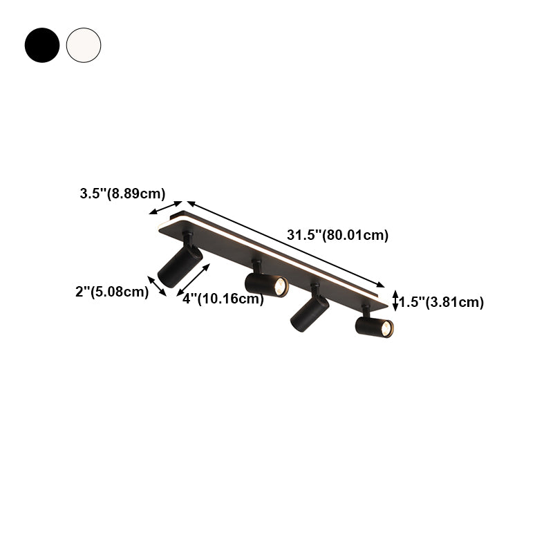 Metall Geometrische Schattenspülung Deckenleuchte moderne Multi -Leuchten Flush -Mount