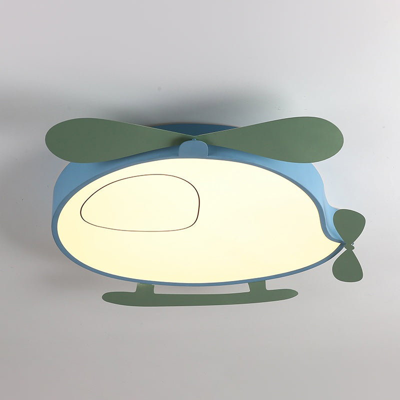 Unique Shade Metal Flush Ceiling Light Kid Style 1 Light Flush Mount Fixture