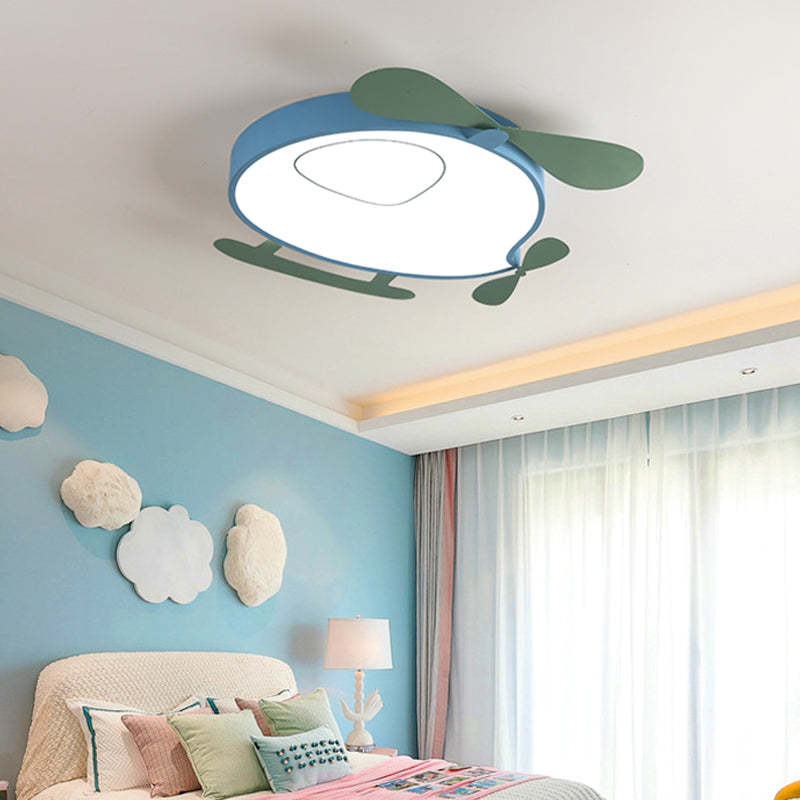 Unique Shade Metal Flush Ceiling Light Kid Style 1 Light Flush Mount Fixture