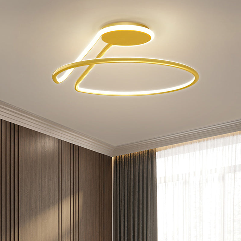 Metalen lineaire schaduw spoelplafondlicht moderne stijl 1 licht spoelbevestiging armatuur