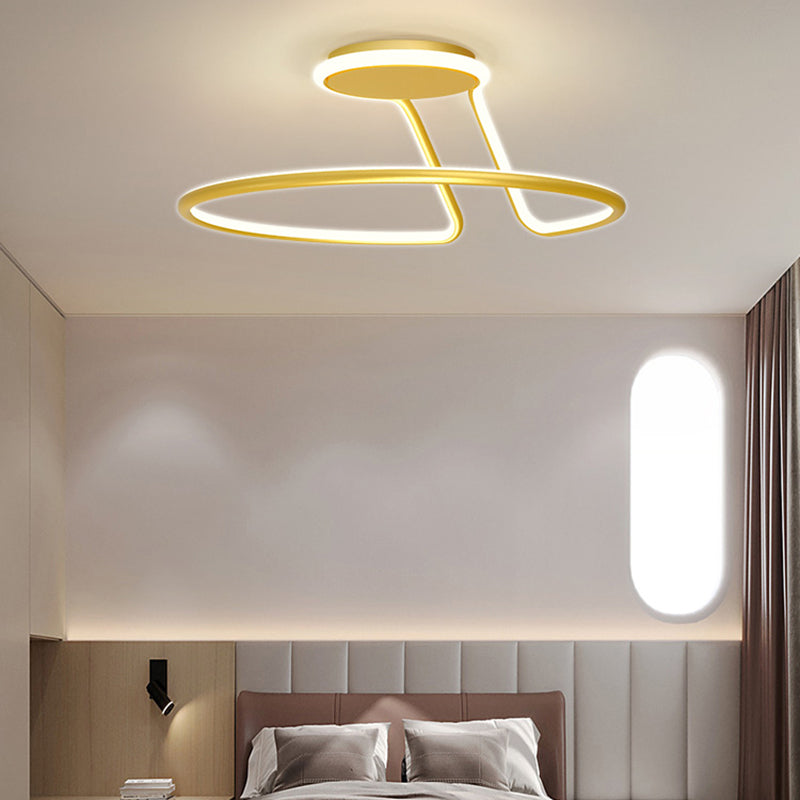 Metalen lineaire schaduw spoelplafondlicht moderne stijl 1 licht spoelbevestiging armatuur