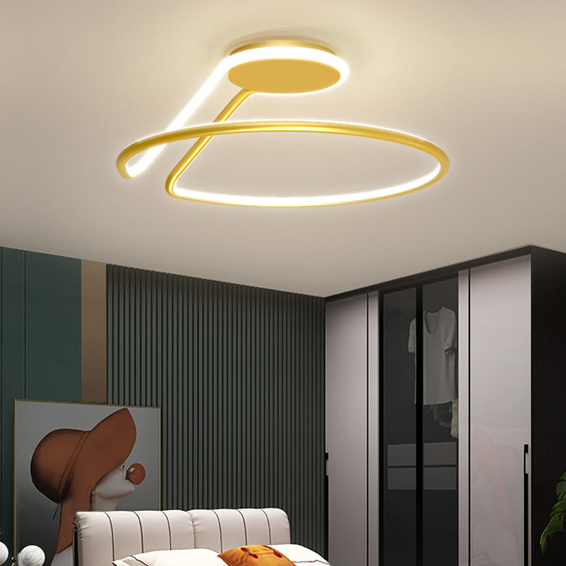 Metalen lineaire schaduw spoelplafondlicht moderne stijl 1 licht spoelbevestiging armatuur