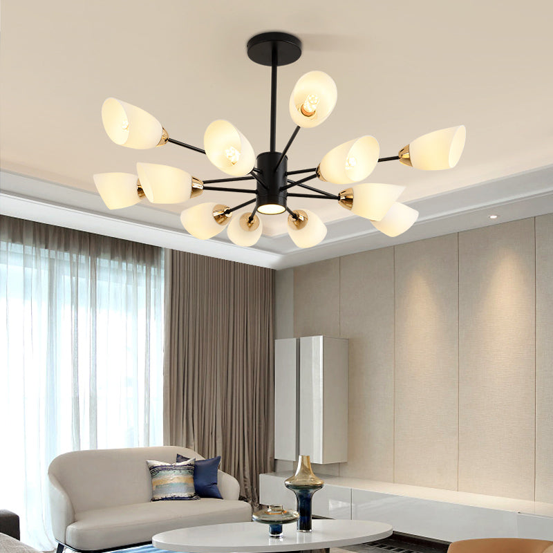 Contemporary Geometry Shade Pendant Chandeliers Glass Chandelier Lighting Fixtures