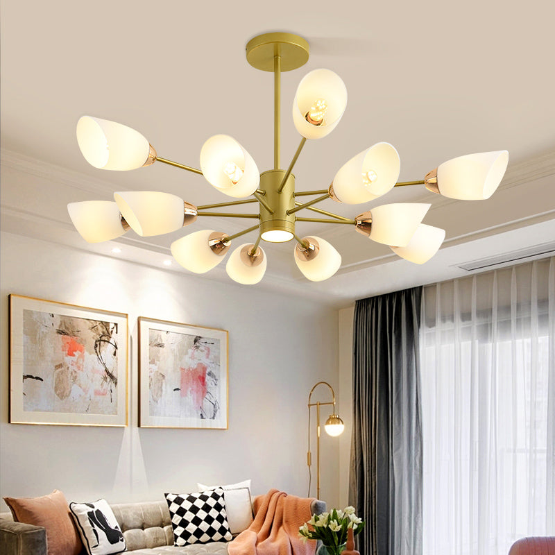 Contemporary Geometry Shade Pendant Chandeliers Glass Chandelier Lighting Fixtures