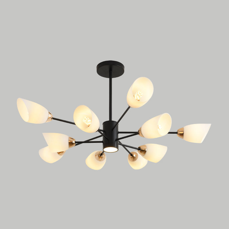 Contemporary Geometry Shade Pendant Chandeliers Glass Chandelier Lighting Fixtures