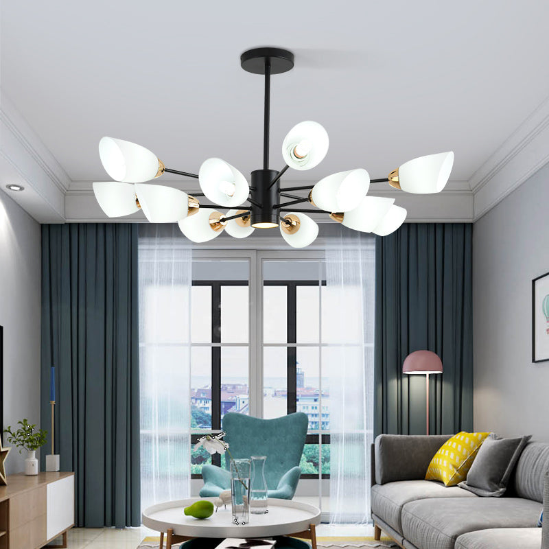 Contemporary Geometry Shade Pendant Chandeliers Glass Chandelier Lighting Fixtures