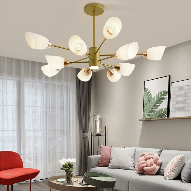 Contemporary Geometry Shade Pendant Chandeliers Glass Chandelier Lighting Fixtures