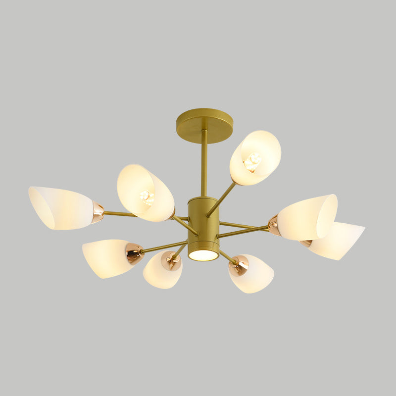 Contemporary Geometry Shade Pendant Chandeliers Glass Chandelier Lighting Fixtures