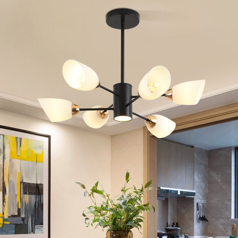 Contemporary Geometry Shade Pendant Chandeliers Glass Chandelier Lighting Fixtures