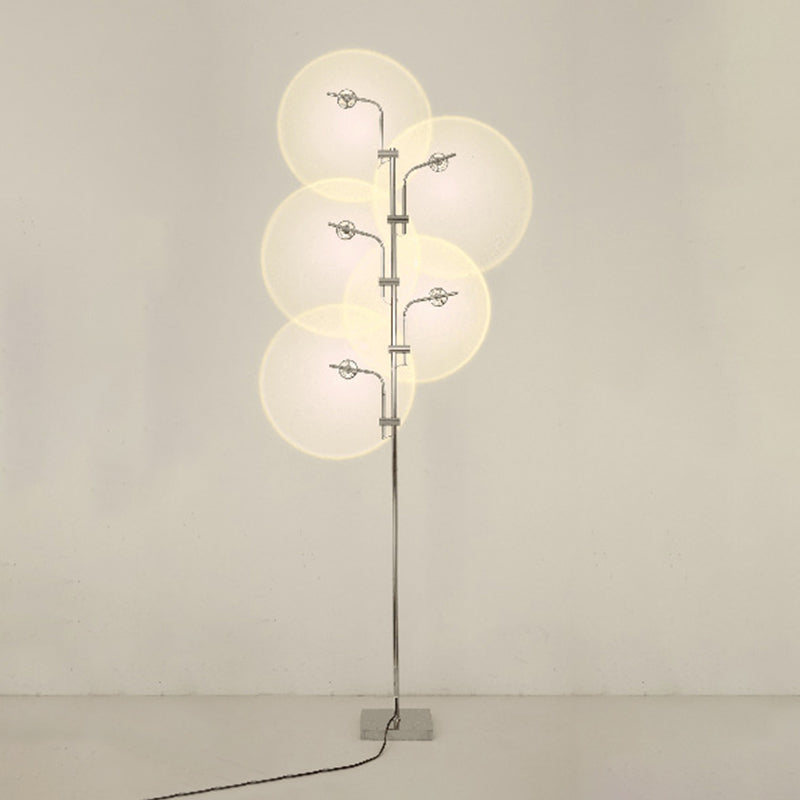 Modern Linear Floor Lamp Metal Multi Light LED Floor Light for Living Room