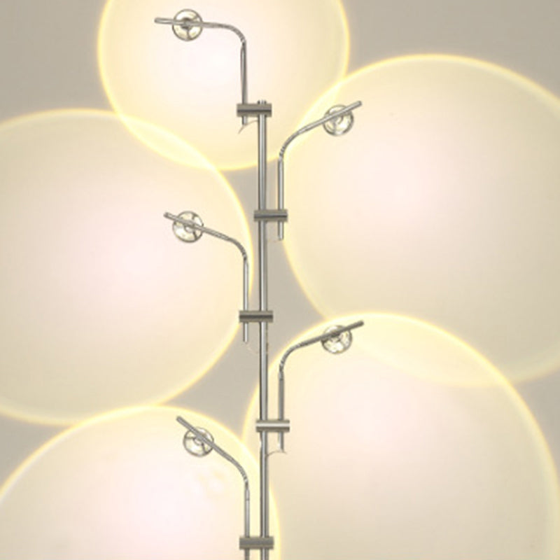 Modern Linear Floor Lamp Metal Multi Light LED Floor Light for Living Room