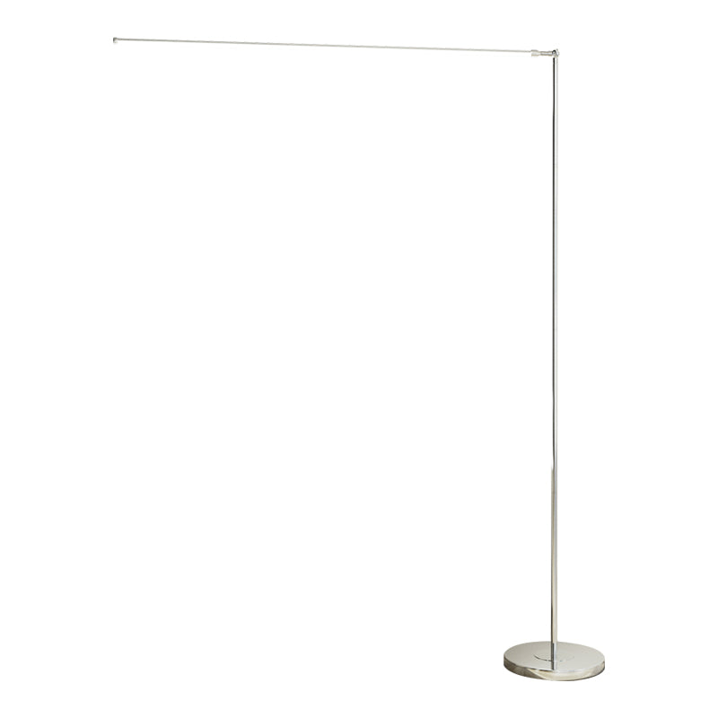 Modern Linear Floor Lamp Metal 59" High White Floor Light for Living Room