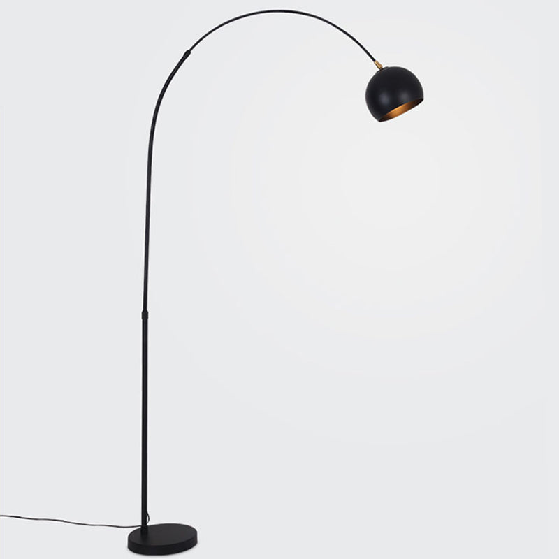 Moderne stijl kom vorm vloer lamp metaal 1 lichte vloerverlichting voor woonkamer