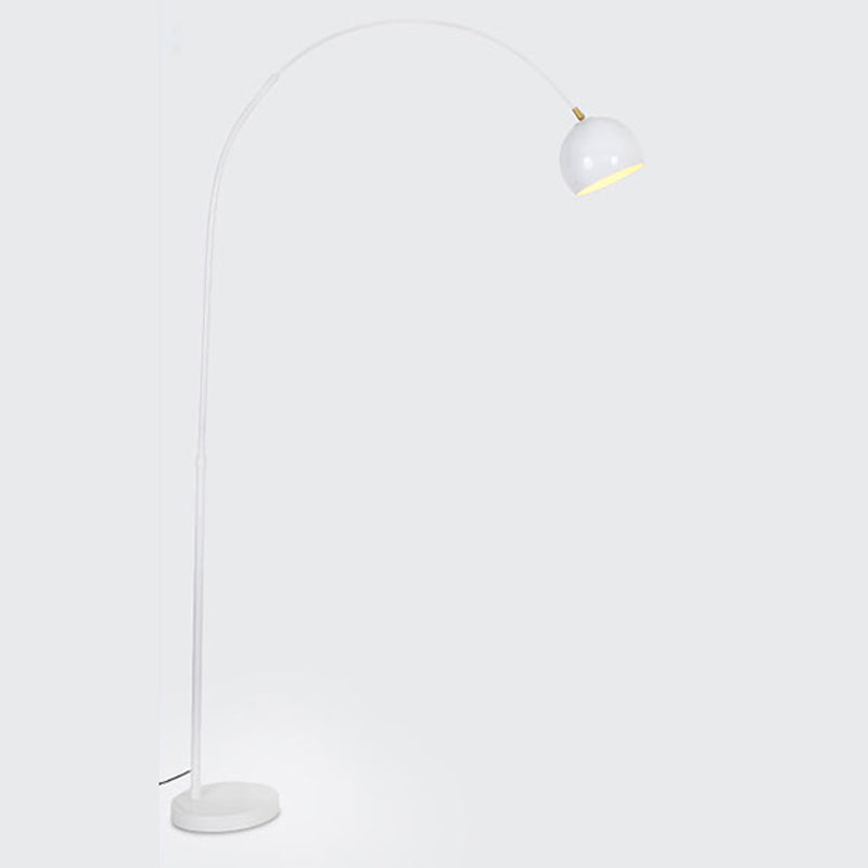 Lampada da pavimento a forma di ciotola in stile moderno 1 illuminazione leggera per soggiorno