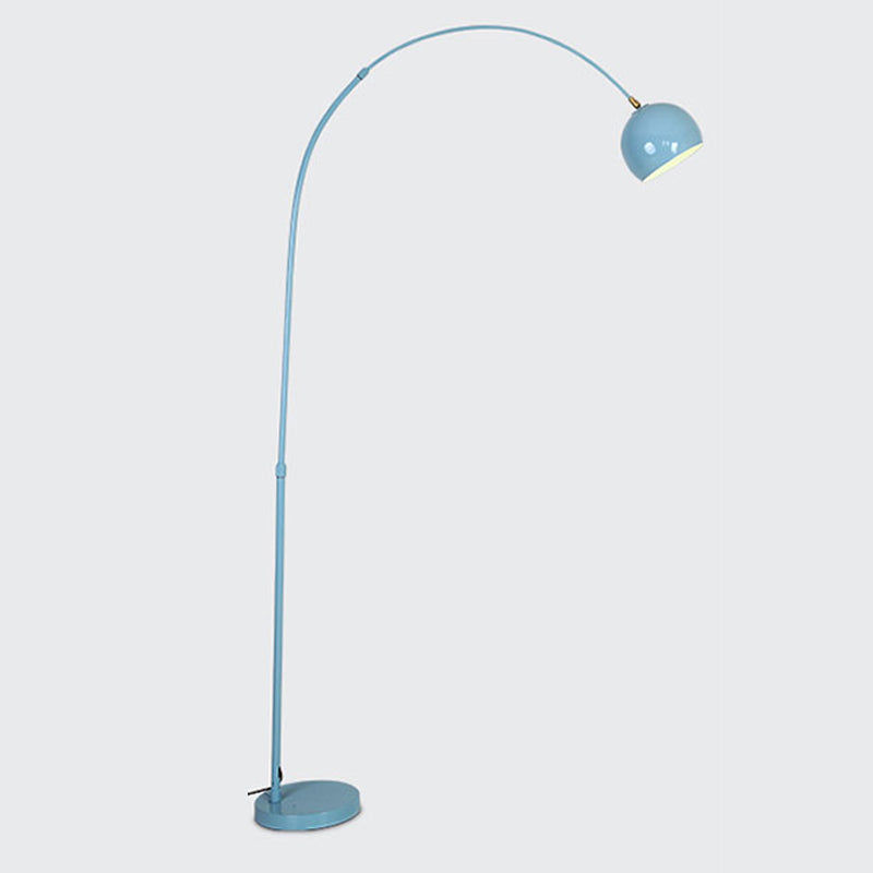 Lampada da pavimento a forma di ciotola in stile moderno 1 illuminazione leggera per soggiorno