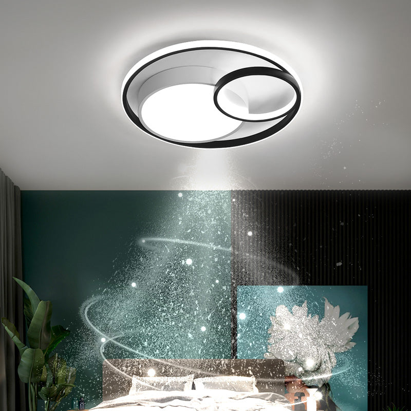 Metal Round Shade Slush Sofiling Light MODERNY Style 3 Lights Flush Funte Freeture