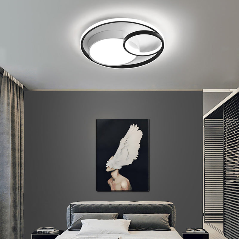 Metalen ronde schaduw Plafond Licht moderne stijl 3 lichten spoeling montage armatuur