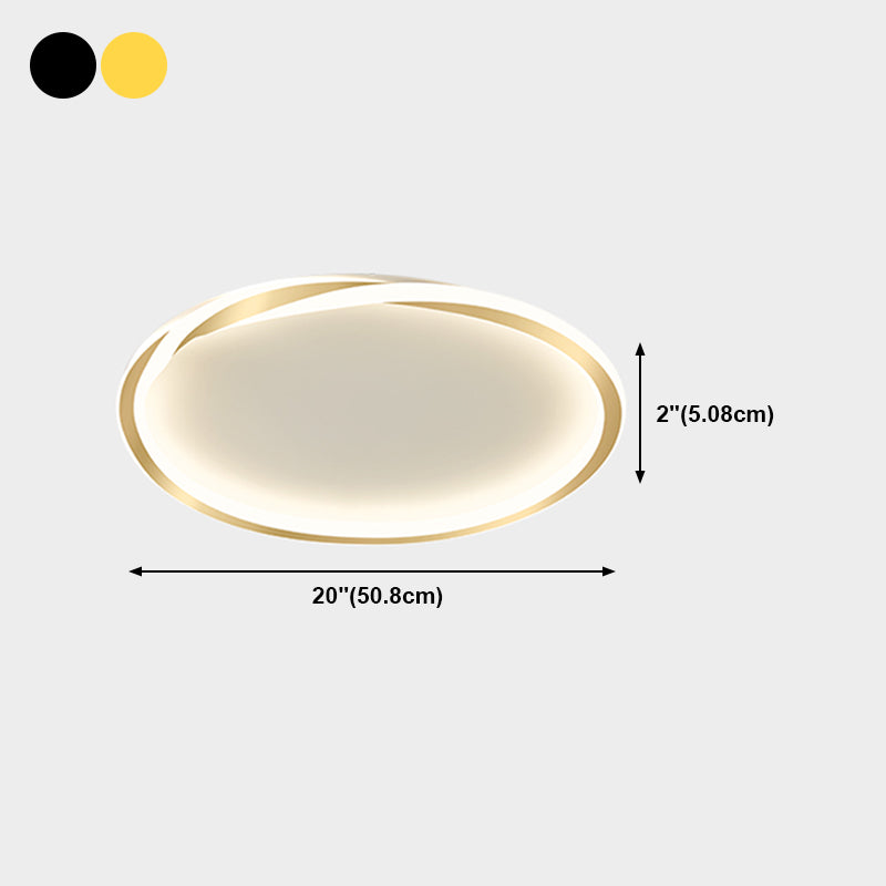 LED spoelige gemonteerde plafondlampen eenvoud plafondlamp armatuur voor slaapkamer