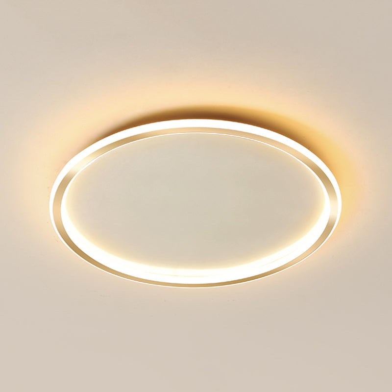 Ring Contemporary Lighting Fixture LED Flush Mounted Ceiling Lights for Living Room