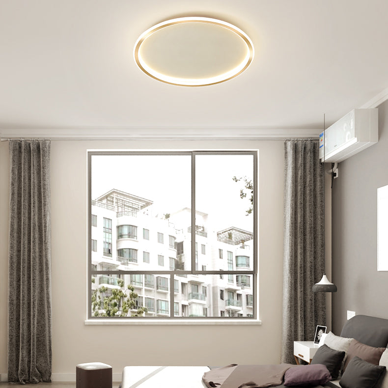 Ring Contemporary Lighting Fixture LED Flush Mounted Ceiling Lights for Living Room