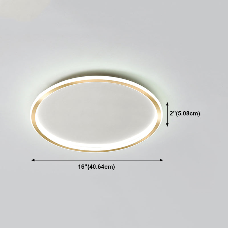 Ring Contemporary Lighting Fixture LED Flush Mounted Ceiling Lights for Living Room