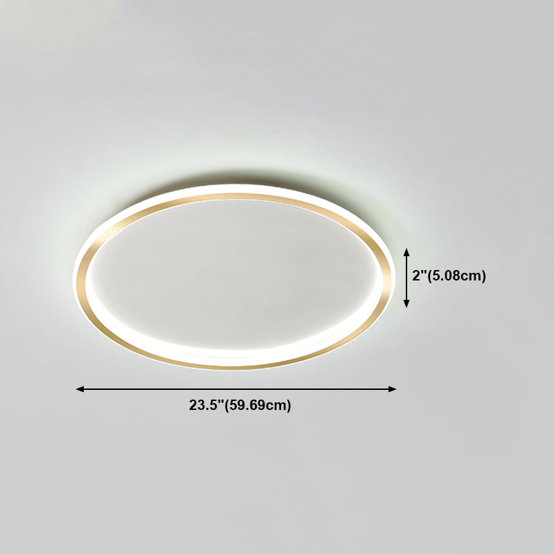 Ring Contemporary Lighting Fixture LED Flush Mounted Ceiling Lights for Living Room