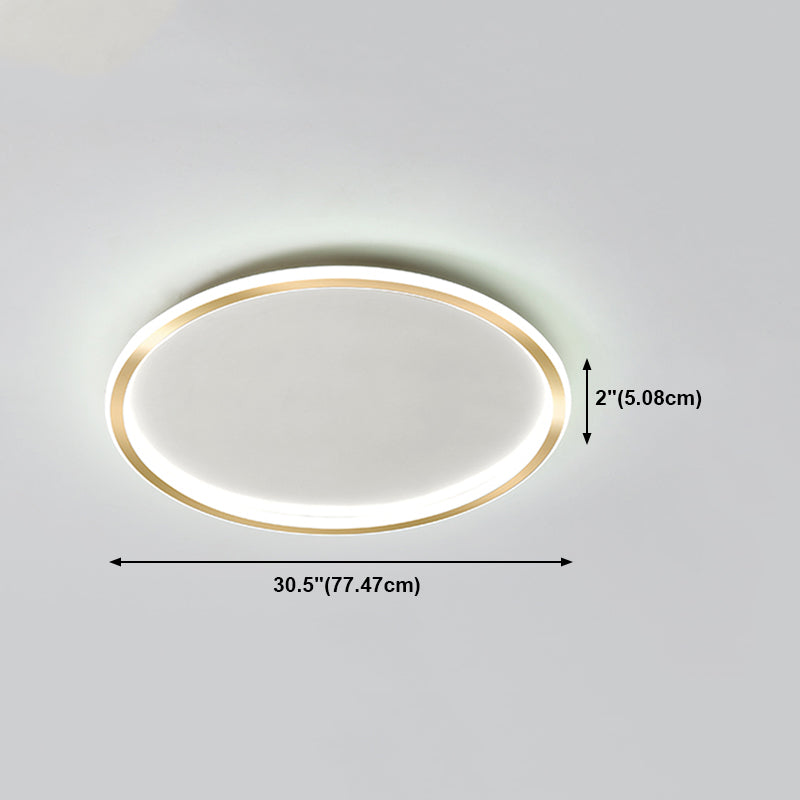 Ring eigentijdse verlichtingsarmatuur led spoelige gemonteerde plafondlampen voor woonkamer