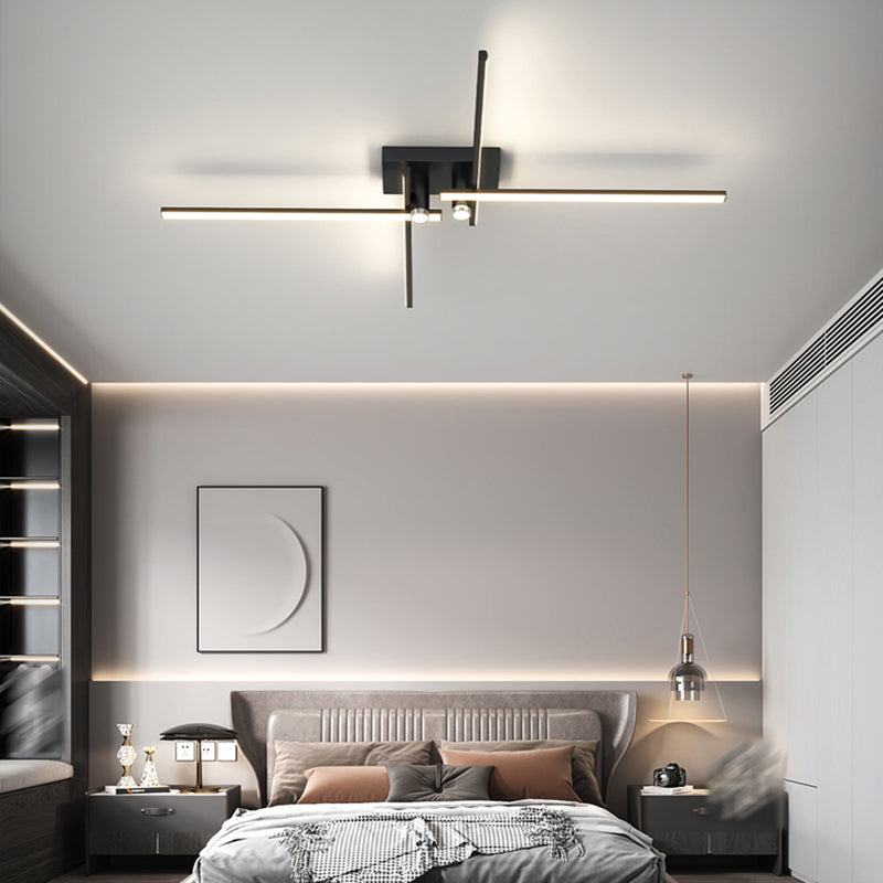 Lineare LED Flush Mount Light Sternform moderne Deckenlampe für Wohnzimmer Esszimmer