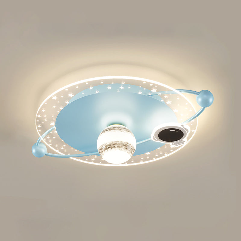 Round Shape LED Ceiling Light Cartoon Children's Bedroom Ceiling Mounted Light