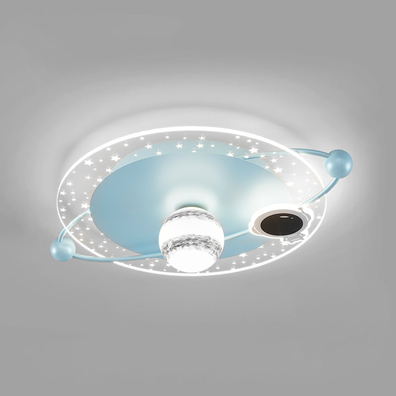 Round Shape LED Ceiling Light Cartoon Children's Bedroom Ceiling Mounted Light