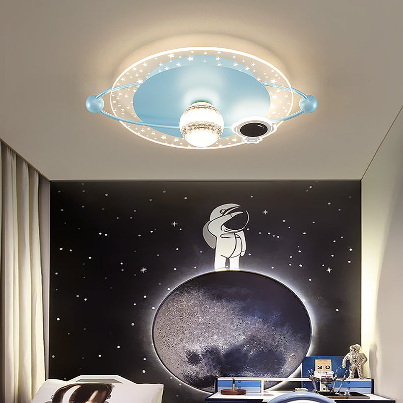 Round Shape LED Ceiling Light Cartoon Children's Bedroom Ceiling Mounted Light