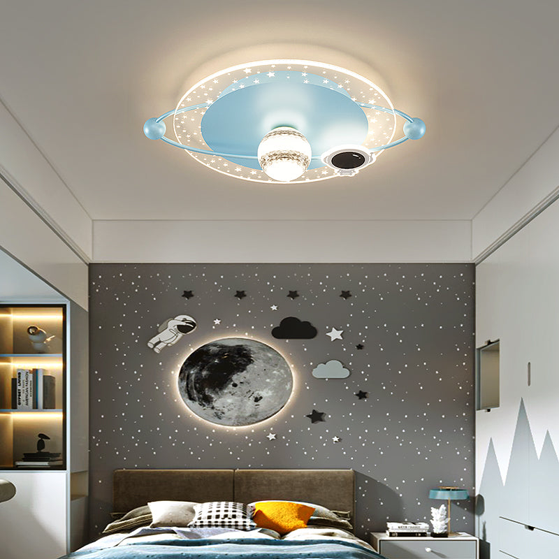 Round Shape LED Ceiling Light Cartoon Children's Bedroom Ceiling Mounted Light