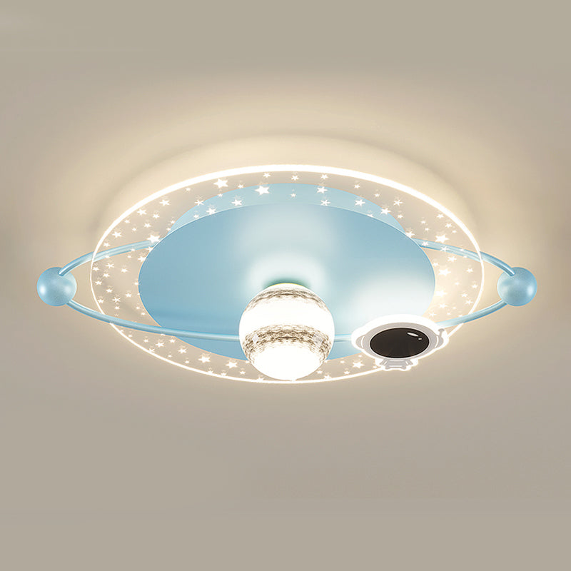 Round Shape LED Ceiling Light Cartoon Children's Bedroom Ceiling Mounted Light