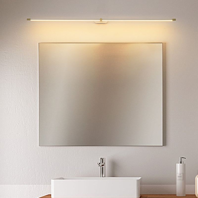 Linear Shape Wall Lighting Modern Style Metal 1 Light Sconce Light for Bathroom