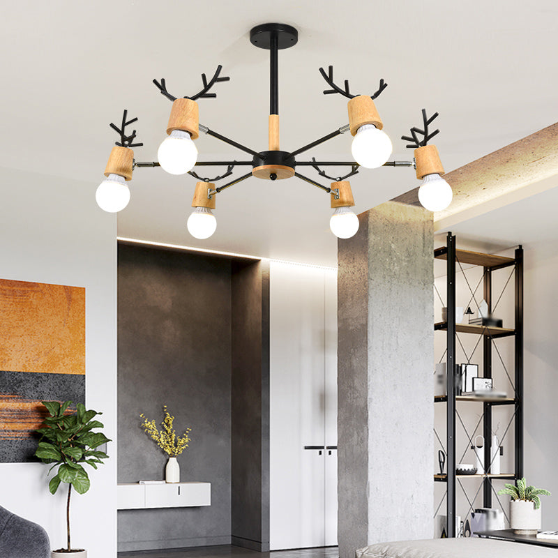 Chandelier de style moderne Metal Multi Light Hanging Lamping pour restaurant