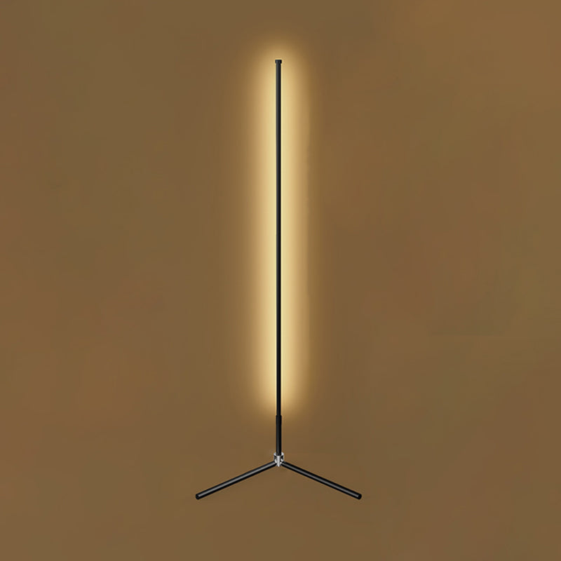 1-Light Floor Light Modern Style LED Floor Standing Light with Acrylic Shade for Bedroom